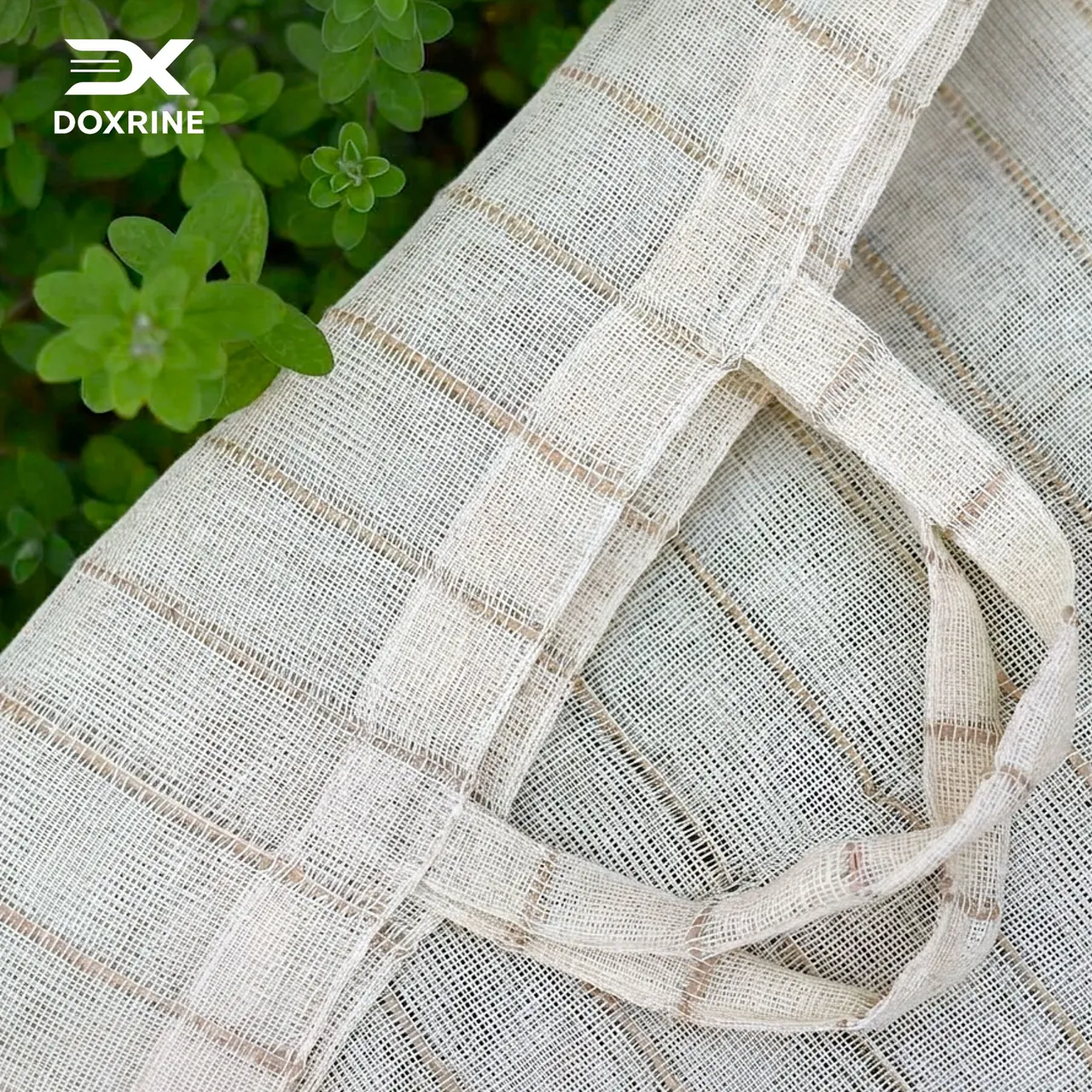 Close view of woven jute